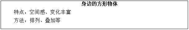 四川小学美术《身边的方形物体》教学设计