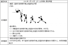 2018上半年初中体育教师资格证面试真题（第一批）