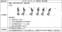 2018下半年初中体育教师资格证面试真题：额前正面头顶球、篮球突破